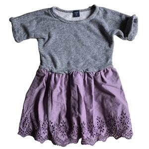 Gap French Terry Eyelet Dress